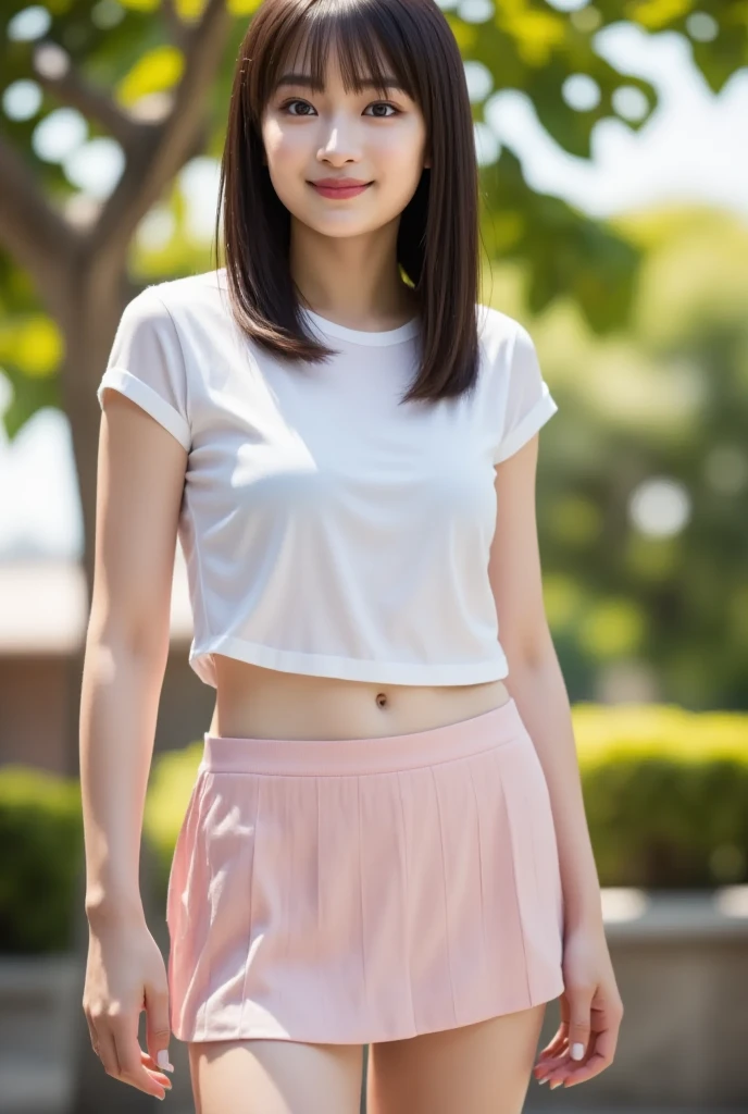 Best Quality, masutepiece, high resolucion, Top Quality、extremely highly detailed、masterpiece、realisitic、Photo real、a realistic schoolgirl、very detailed cute girl、flirting smile、(Wearing surreal pantyhose)、NSFW (New South Wales) (New South Wales) (New South Wales) (New South Wales) (New South Wales) (New South Wales) (New South Wales) (New South Wales) (New South Wales) (New South Wales) (New South Wales), school girl japanese girl、((Looking up,_down,))、Wear small panties、school uniformss、(skirtlift:1.4)、(bottomless)、Red blush、parted lips、looking looking at viewer、half-body photo、(Large crowds)、(Crowded alleys)、hair above one eye、 Beautiful supermodel、upon body, Tindal Effect, realisitic, Shadow Studio, rim lighting, Dual-tone lighting, (High-detail skins: 1.2), 8K UHD, Digital SLRs, Soft light, High Quality, Volume Light, Secretly filming, a photo of, high resolucion, 4k, 8K, Background Blur, colourfull, Vivid colors, shinny skin、exposed thighs!!!、