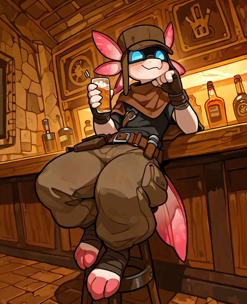 (((by fluff-kevlar, by Zackary911, by Kenket, by Kilinah))), a running ((Kobold)), (detailed Kobold)) wearing a long cloak, muscular abs, Kobold black horns, Kobold tail, messy white hair, (white thigh highs), ((black micro-thong:fire pattern design on thong)), shirtless, front view, looking at the observer with an embarrassed smile, blush, perspective, finely detailed paws, punk style, adventure backpack,
