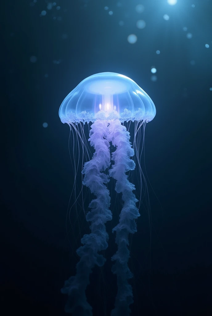 Bioluminescent Ocean、Transparent creatures、black