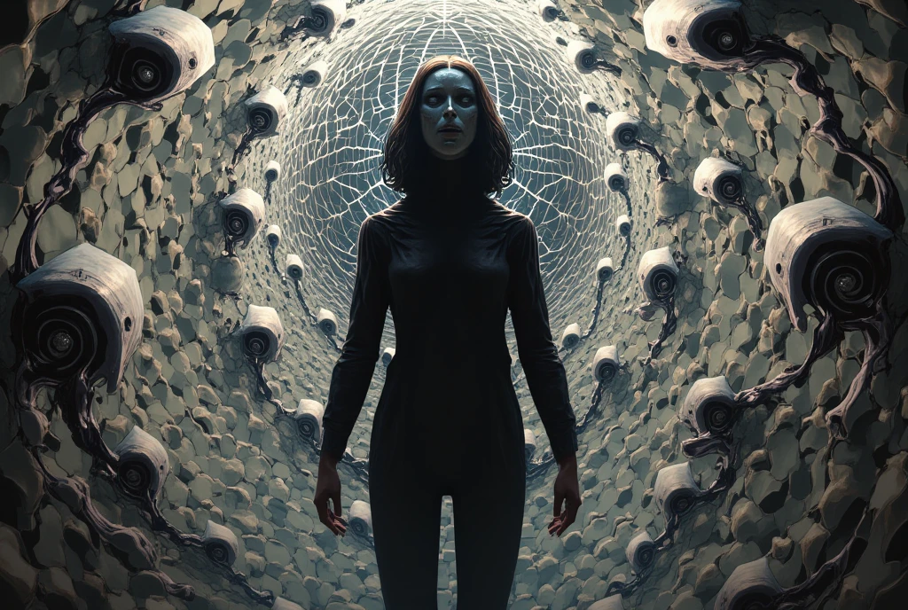 Hallucinations due to mental disorder、Delusion、4k Photorealism ...