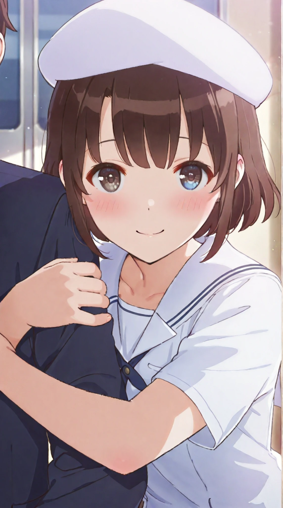 Japanese,,Innocent face,Teenage Girle,Primary school students,Private elementary school,uniform,Carry a school bag,Summer clothes,Sitting.During sex、