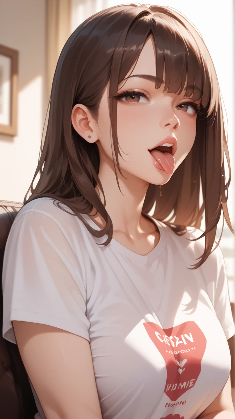 (Cinematic Digital Artwork: 1.3), High quality, masutepiece, of the highest quality, Super Detail, Illustration, [4K Digital Art]、(Moody lighting:1.2), depth of fields, Bokeh, 4K Solo, (Elite Detective、Police Uniform, policewoman), Stockings, City lights, (gaze at the audience: 1.3), Lips apart, Red lips, Shiny skin, dent in the skin, Best Quality, Ultra High Resolution, (Realism: 1.4),Fingers in someone else's mouth, Open mouth, biting fingers, Finger sucking, licking, tongue, tusk, Tongue out, POV, pov hand, Saliva, tongue、(steam,Sweat), ((a miniskirt)), Interrogation room、darkened room、Stainless steel desk and pipe chair、Katsudon and lighting on the desk、Cuffed、(((Looking up angle)))