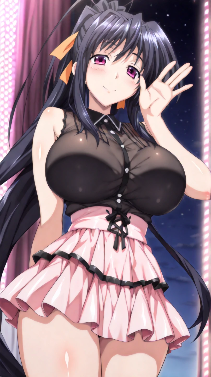(highest quality :1.3), (masterpiece :1.3), super detailed face, fine eyes, double eyelid,(( Dancing on stage Plenty of lighting many spectators)) Beautiful woman with an attractive body (chest :1.2), and clear image 16Kのmasterpiece detailed body She is modeling during the shoot. shiny skin detailed face cheeks are red Estrus droopy eyes Tears are flowing Drool trembling Pee Peeing very thick pubic hair white skin crowd hair ornaments See-through back micro bikini smile Model Standing Pose Exactly five fingers Estrus 星野アイのhair ornaments smile)) Ai Hoshino'hair color stick out tongue dark armpit hair detailed feet detailed thighs one girl 超詳細なchest Girl standing and posing One hand on your waist Pose with your crotch spread Super short transparent skirt