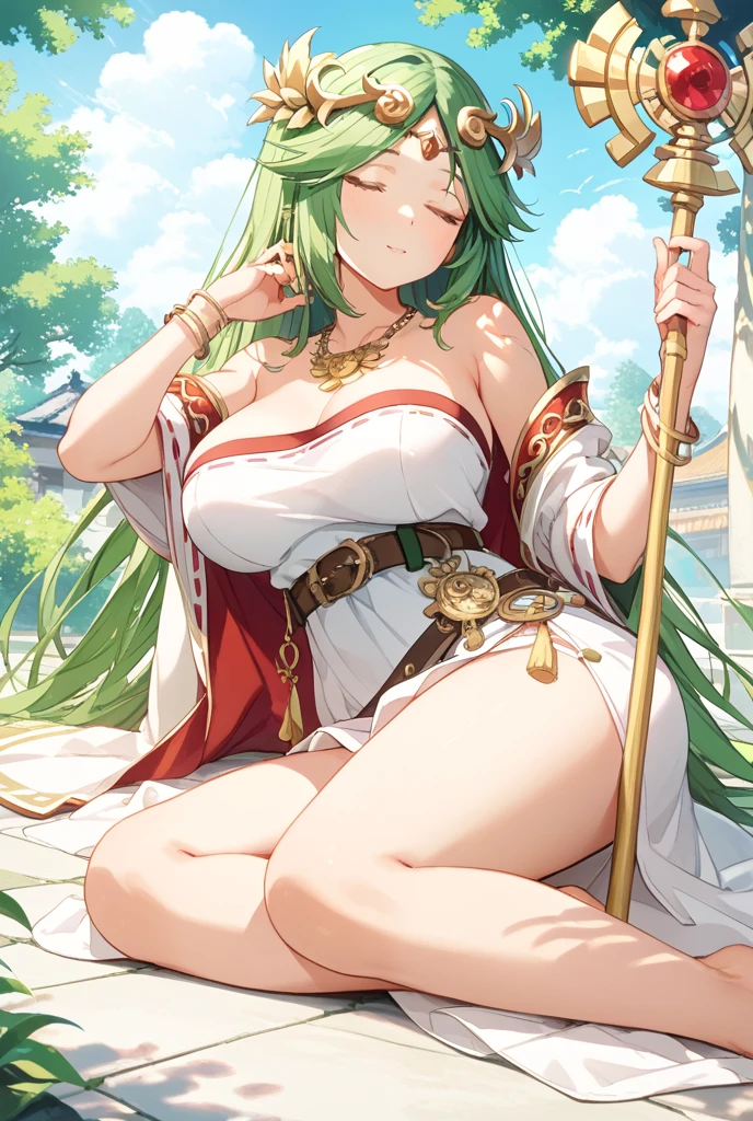 , 25 years old, chubby, healthy midsection, big deal, big deal腿粗, 巨big deal的下垂的紧贴着she的身体, Wearing a translucent veil,Wear gold bell chain. barefoot. she回头看了一眼,full. she'on a busy sidewalk.,pregnant woman,exposed belly