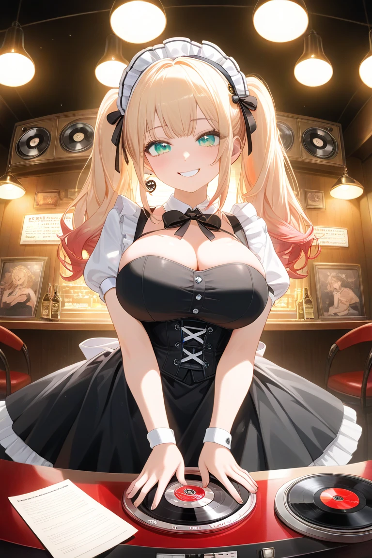 Accurate human body、Detailed people、Correct five-finger、4K - ultra-vivid、highest quality, masterpiece, Ultra-high resolution, Detailed Background、The perfect background、
(((Oily skin,Sparkling Skin、Realistic skin texture、Detailed beautiful skin、Shiny skin、Slimy skin、Glowing Skin、Shiny skin)))、
Full Body Shot, Low camera angle, Depth of written boundary, Focus on the center, Fine grain, Perfect face and eyes、
(gyaru:1.2, Cream yellow short ponytail hair:1.8, Black skin:1.5), ((Big Breasts)), (Night dress、split dress、Red dress or white dress:1.5、blue eyes、Pink Lip Gloss), (nightclub:1.1, Night lounge:1.1, Drunk, drink alcohol), kurogyaru, A large black sofa 、Young and cute gyaru, laughing happily