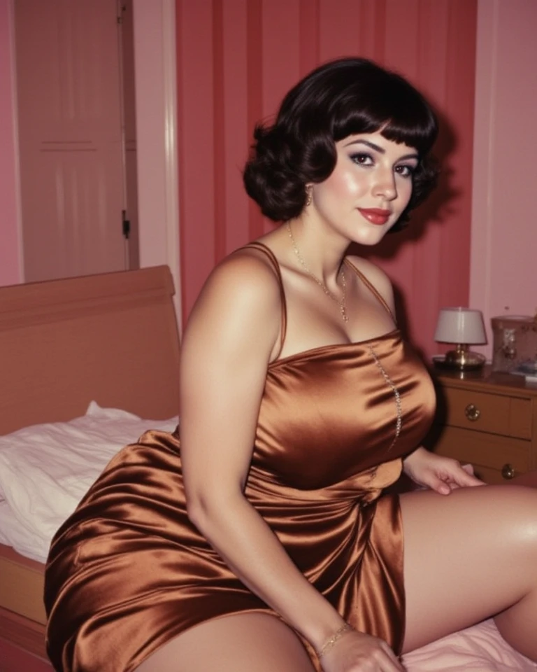 MILF, , BBW, photo vintage, visage feminin parfait, cheveux tres LONG, tache de rousseur, 1968, big huge breasts : 38H, front VIEW, ( TIGHT LITTLE PLAYBOT BUNNY SEXY DRESS, V-NECK, BIG CLEAVAGE, BEAUTIFUL EYES, BEAUTIFUL HANDS, LIGHT SMILES, PERFECT FACE,, tres long décolleté, ARCHIVE, GRAND BUDAPEST STYLE, EASTER BACKGROUND
