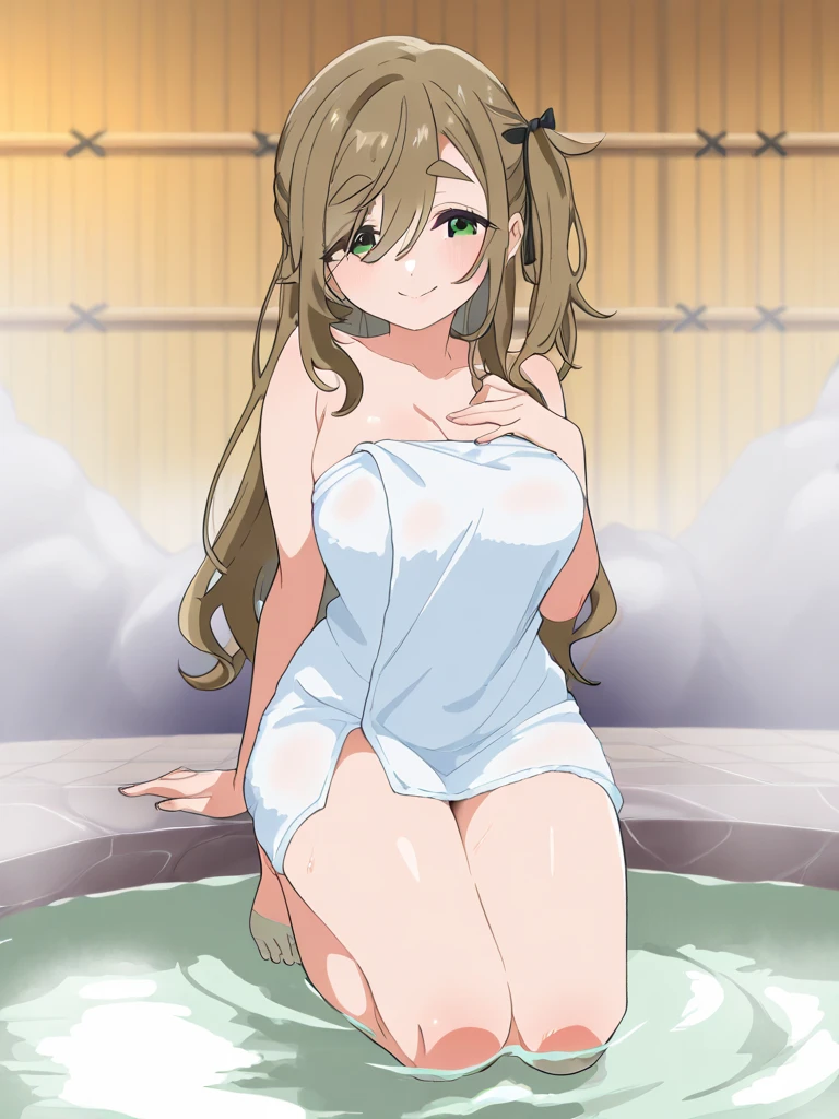 (Highly detailed CG Unity 8k wallpaper), (Best Quality), (Super Detail), (Best Illustration), (Best Shadow), POV, Realistic lighting and shading, Natural light, Lens flare effect, BREAK, 1 beautiful girl, Solo,(Cute:1.5),(Chibi:0.8), (kawaii:1.5),(Lori:0.5), BREAK, ( ( girl), Very detailed, colourfull, highest details, BREAK, (Huge breasts: 1. 2,), Clear skin, Beautiful skin, Shy skin, 1 beautiful girl, Brown hair, (Cat ears, Ponytail, medium-Long hair: 1. 2), (Light blue eyes, long eyelashes, Double eyelids: 1. 2), Solo, gleaming skin, BREAK, (Wrap your body in a bath towel:1.2), (She has her hair tied in a bun.:1.0), (Barefoot with colorful nails:1.0), (barechested:1.2), (pink scrunchie:1.0), (star-shaped earring:1.1), (Lace headband:1.0), (Cute Accessories:1.3), (is standing:1.1)