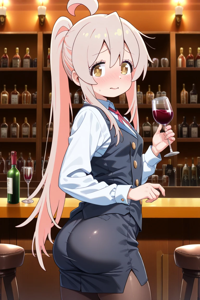 Young girl with pink hair, long twintail hairstyle, small bushy eyebrows, wearing ta clothes, loli(Zankuro) drawing style by zankuro artist, Zancrow style, image uploaded in R34, walking in the mall, flirty smile , suddenly having sex in public, ((doggy style sex)), ((public sex in a restaurant)) naked ass in the male crotch, perfect anatomy,