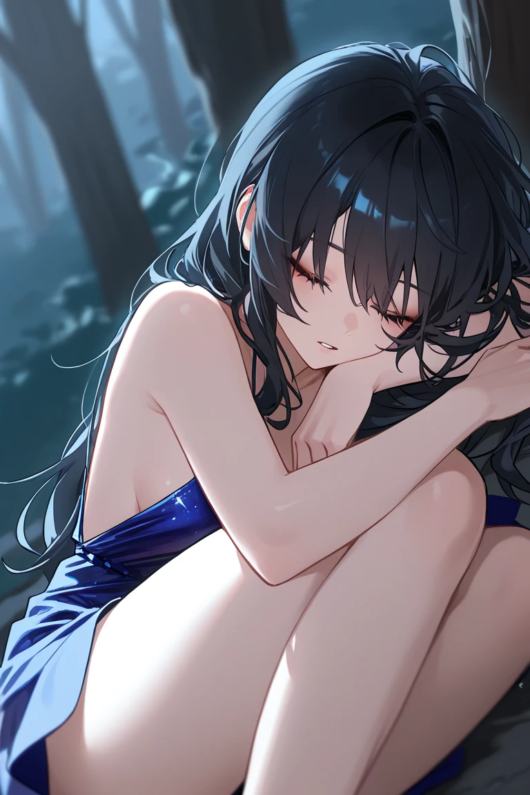 1girl in,little beautiful girl of ,Brown skin tone,Black eyes,A dark-haired,Little girler back on bed,precious metal ornaments,Open your legs wide to show your crotch,very messy long hair,ripped clothing,,Hollow look,Sweat all over the body,Full body painting,red blush,poor body,Wet crotch,Stockings,reddish,Chest exposed,Navel exposed,Open mouth,Put out the nipples,Tears from the eyes,,Detailed hand,,Tight pubic area,Exposing the pubic area,gasp,The whole body is slippery and shiny,dripping milk from the mouth,,,,,