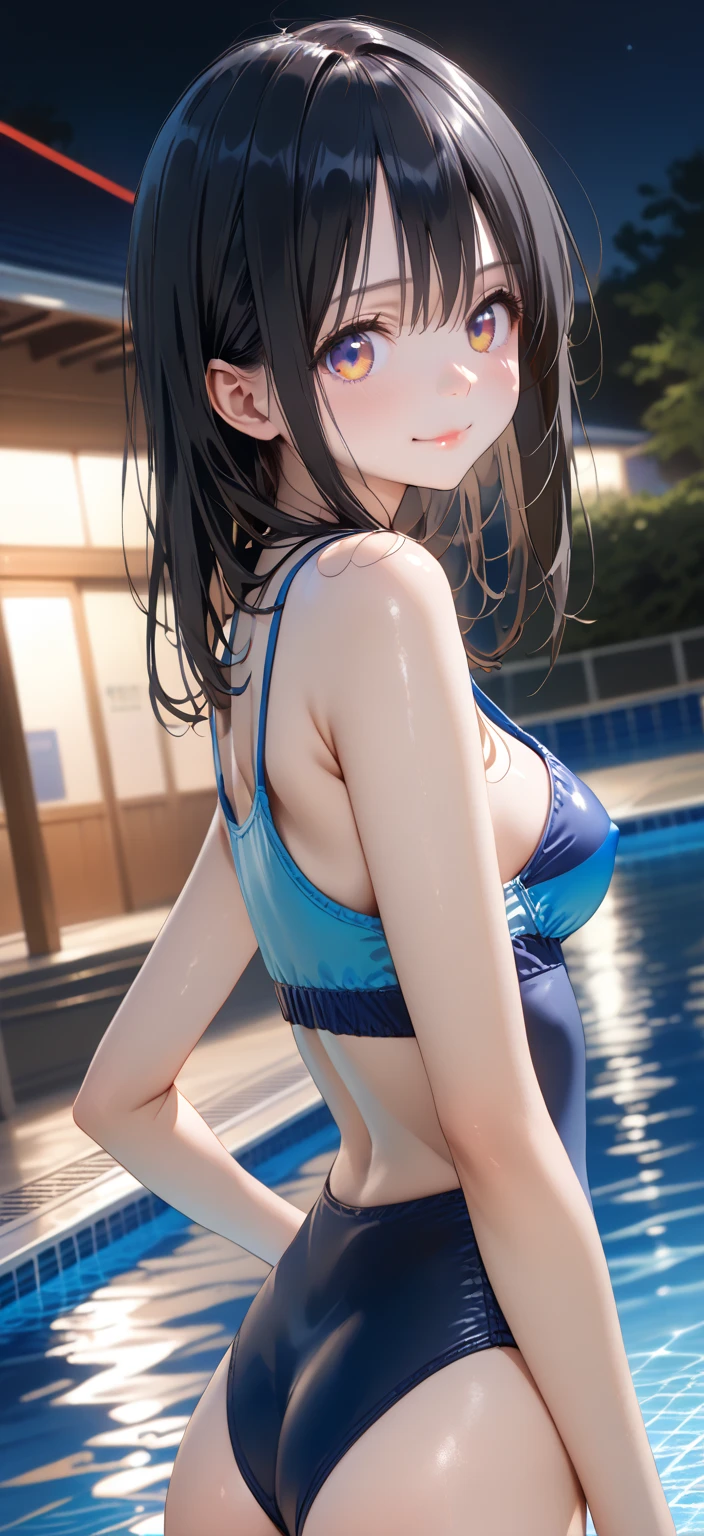 High resolution、A silver-haired girl drawn in the style of Japanese anime、Person sitting on a swim ring in an empty resort night pool々Status。She is wearing a glamorous yellow bikini、Yellow swimsuit、The pool is beautifully lit、The surroundings are quiet and relaxing.、
(Masterpiece 1.5),super high quality, Very detailed,Perfect drawing,NFSW、beautiful woman、beautiful, Glowing Skin、A kind smile、beautiful black hair、Braiding、(((beautiful水着)))、(((Yellow swimsuit))),3D、16K Illustrations、((Clear Face))、High resolution、Nice background、beautiful background、Spotlight、Vibrant colors、(((Detail View)))、Perfect beauty,beautiful指,beautiful手,Points First,nail,Place your arms behind your back,Wakame seaweed、Wakame seaweed、Wakame seaweed、Wakame seaweed、Wakame seaweed、Wakame seaweed、Wakame seaweed、