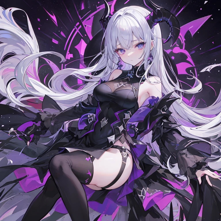 1girl, anime, cute girl, blank background, white background, fantasy, detailed fantasy dress with highlights, beautiful face, beautiful eyes, dark colors, black hair with multicolor streaks, red eye with different color pupil in eye, multicolor eye, medium breasts, slight cleavage, beautiful skin, cute, breast curtains, extremely delicate and beautiful, (beautiful detailed face:1.0), (detailed deep eyes), symmetrical breasts, deep eyes, shiny skin, portrait, slender waist, hips wider than shoulders, thighs, expressionless, young girl, luminous eyes, adorable,(Kpop idol),(aegyo sal:1),(Platinum blonde hair:1),((puffy eye)),Black panty,sexy posture,Superskirt, Ultra-high resolution,Black collar,slim figure, Abdominal y tattoo, womb tattoo,Tight-fitting leg ring,y tattoo on half-body,Bare skin, Armored hand,Hidden fingertips,Hand covered,Arm covered,Fist covered,{{beautiful detailed fingers}}, tufts of hair, moderate beautiful breast:1.0,(masterpiece:1.2), best quality, high-res, HDR, perfect face, intricate armor, delicate blue filigree, intricate filigree, red metalic parts, detailed part, dynamic pose, dynamic lights, cute face, neutral expression, shuimobysim, lotus, hanfu, maxi skirt, dress conservatively 1girl, solo, long blue hair, standing, One lady,14years,((White hair) ,(Shiny purple bodysuit with microskirt),((Fantasy, Moon Night)), gradient_eyes,