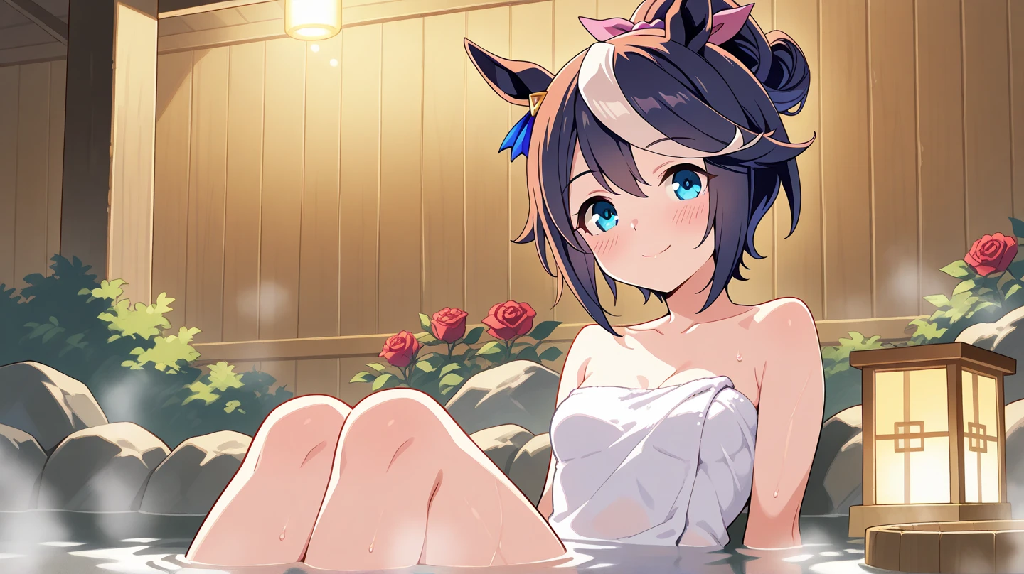 ((masterpiece)), ((best quality)), (ultra-detailed), anime style, bath, a cute girl, 1girl, solo, nude00, ((beautiful eyes)), smile, ((open chest)), ((cute nipples)),