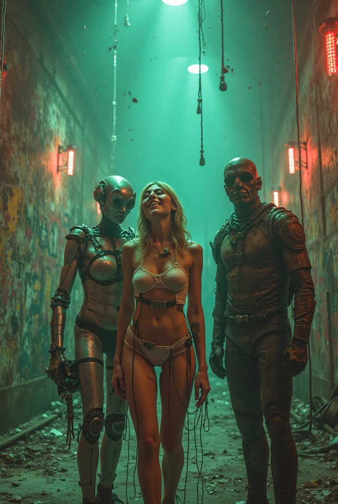 in (medium full shot:2.1) of lot of characters from a movie for slave girls from beyond infinity, inspired by Hans Bellmer and Greg Rutkowski, futuristic apocalypse women captured by ogres and trolls, (with Creepy, Sci-Fi, Fantasy and Horror:1.9) retro sci fi, Horror movie, very detailed body, moody, epic, ((Cinematic film)), ((Ultra Detailed)), Complex, ((Sharp Focus)), Object Texture, Studio Photo, Complex Details, (Highly Detailed:2.5), Photo Real Style, ((Hyper-realistic)), High Dynamic Range, ((Realistic Textures)), 8K UHD, Nikon D 850, Kodak Portra 400, Fujifilm XT, rich colors, (3D rendering:2.5)