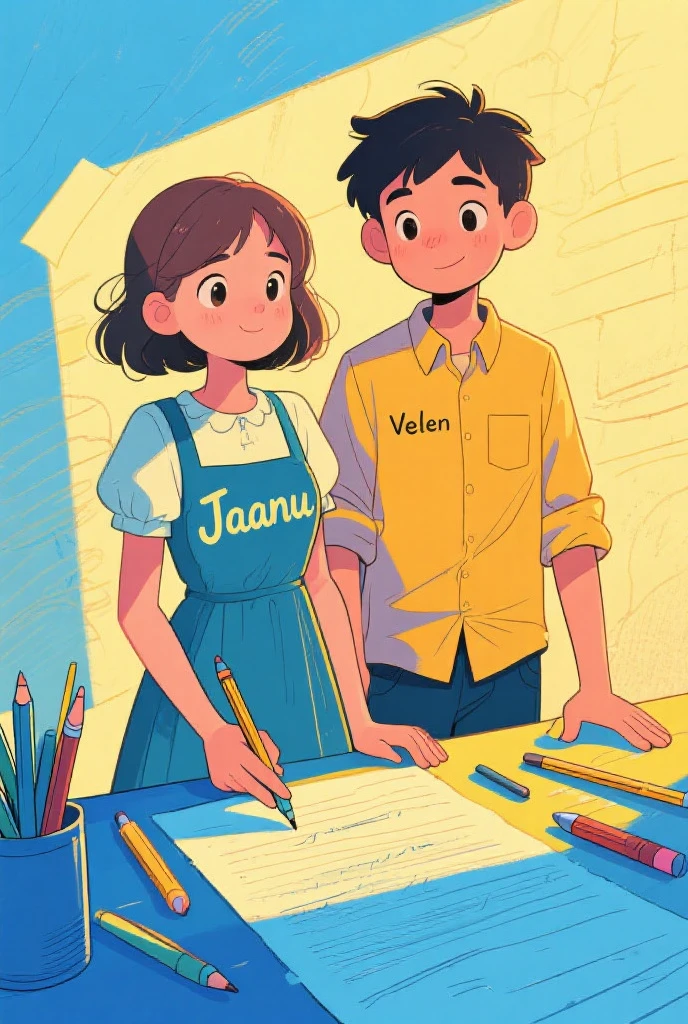 Make a school inclusion comic with drawings on 4 sheets 