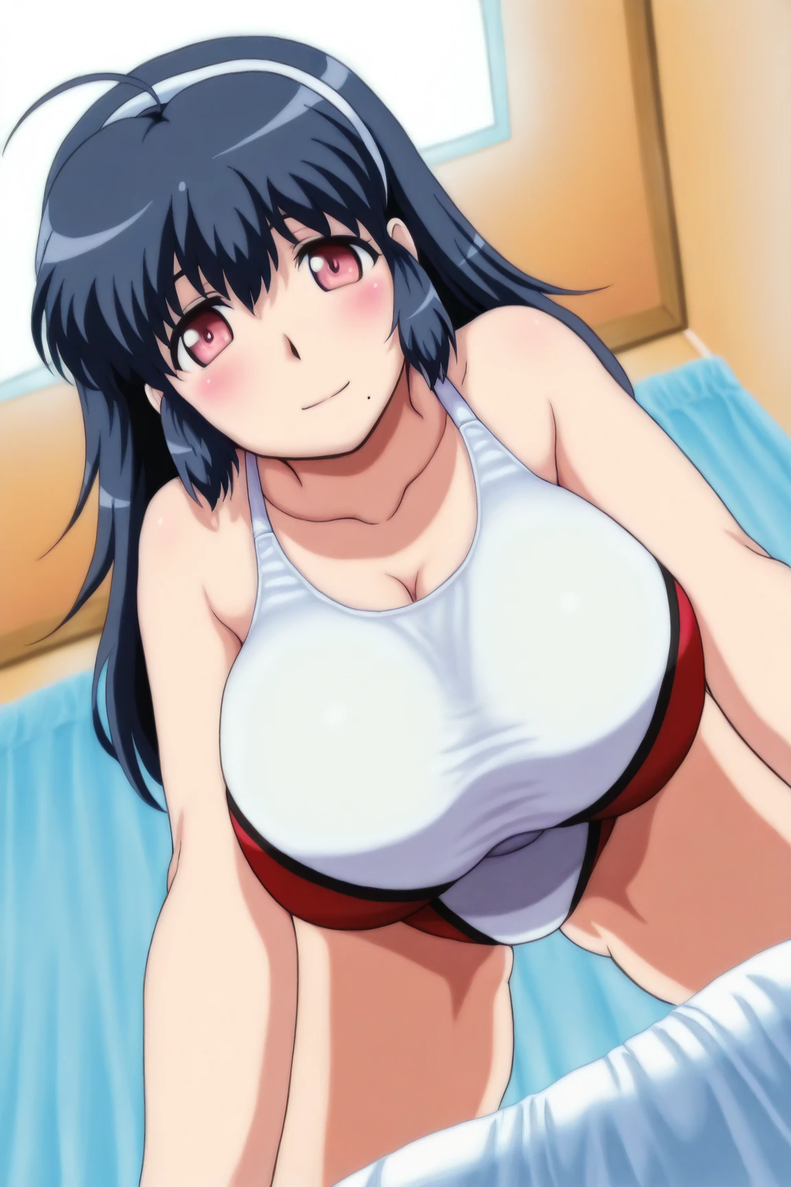 Anime Color, Highest quality, High resolution, 1 Girl, Open your mouth、Regrettably, Sulky face、tearseye、tears、Crying face、nude((全身Sweat、))、(Big Breasts:1.2), hair_between_eye, hair_good, brown_hair,brown_eye, 1 Girl,Swimwear、18-year-old,like々Beautiful woman,(narrow_Waist),Sweat、全身Sweat、thigh、Big Breasts, Nipples, Blushing, I breathe, Sweat,Spread your legs、No pants、Uterus、Urethra、From afar、outside、blue sky、Shiny skin、腫れ上がったNipples、Full body photography、