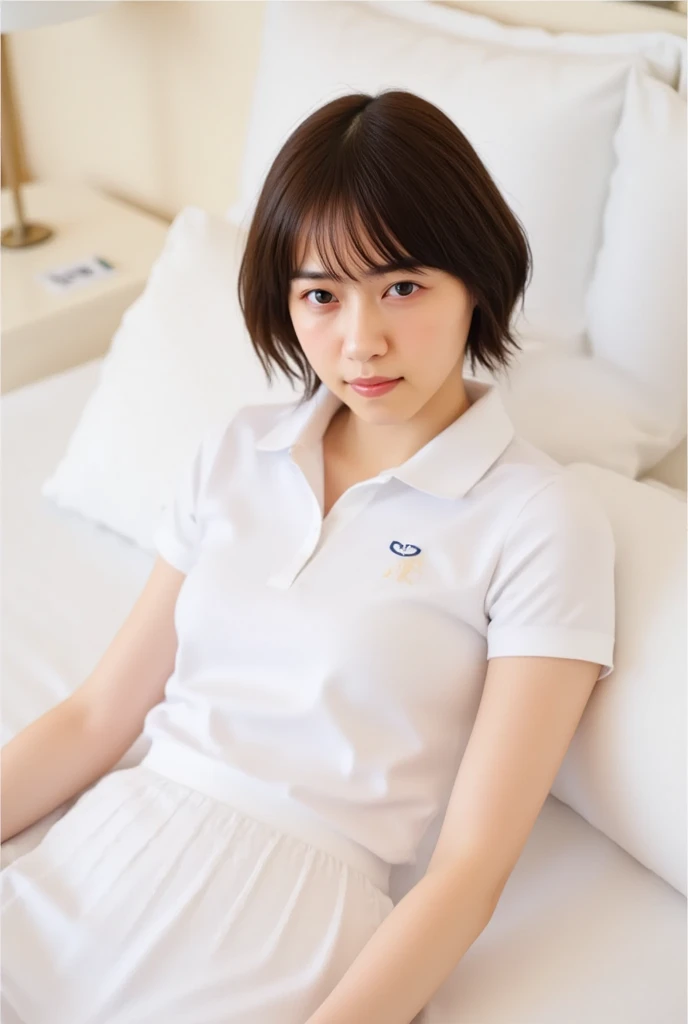 (((Medium Short Hair、Shoulder-length hair:1.4))).((A luxurious navy blue shirt with a navy blue collar、Standing photo、Medium Hair、服の上からでもわかるBig Breasts、Both hands are in front of the belly button、A photo of panties visible through a short polo shirt、Roll up your shirt with your hands、She is wearing a white polo shirt and luxurious white panties.、:1.4))、In the living room、Cream Hair Color、Her huge breasts are obvious even through her clothes...、Small earrings、Light brown hair color、:1.4))、Shiny Hair、Light beige hair color、Background Blur、Light brown hair、{{Cowgirl Shot}}、((Close-up shot from the waist up、Big Breasts:1.4))、Big Breasts、にっこりsmile、服からでも分かるBig Breasts、Cowboy Shot、素敵なsmile、((Revealing clothing))、Full body photo、ring、Tuck your hair behind one ear、Silver Necklace、smile、Caustics、Highly detailed photos、Big Breasts、Super no makeup、(8K、RAW Photos、Highest quality、masterpiece:1.2)、(Realistic、Realistic)、1 Girl、((Big Breastsショートヘア、Looking into the camera:1.4))、Hair blowing in the wind