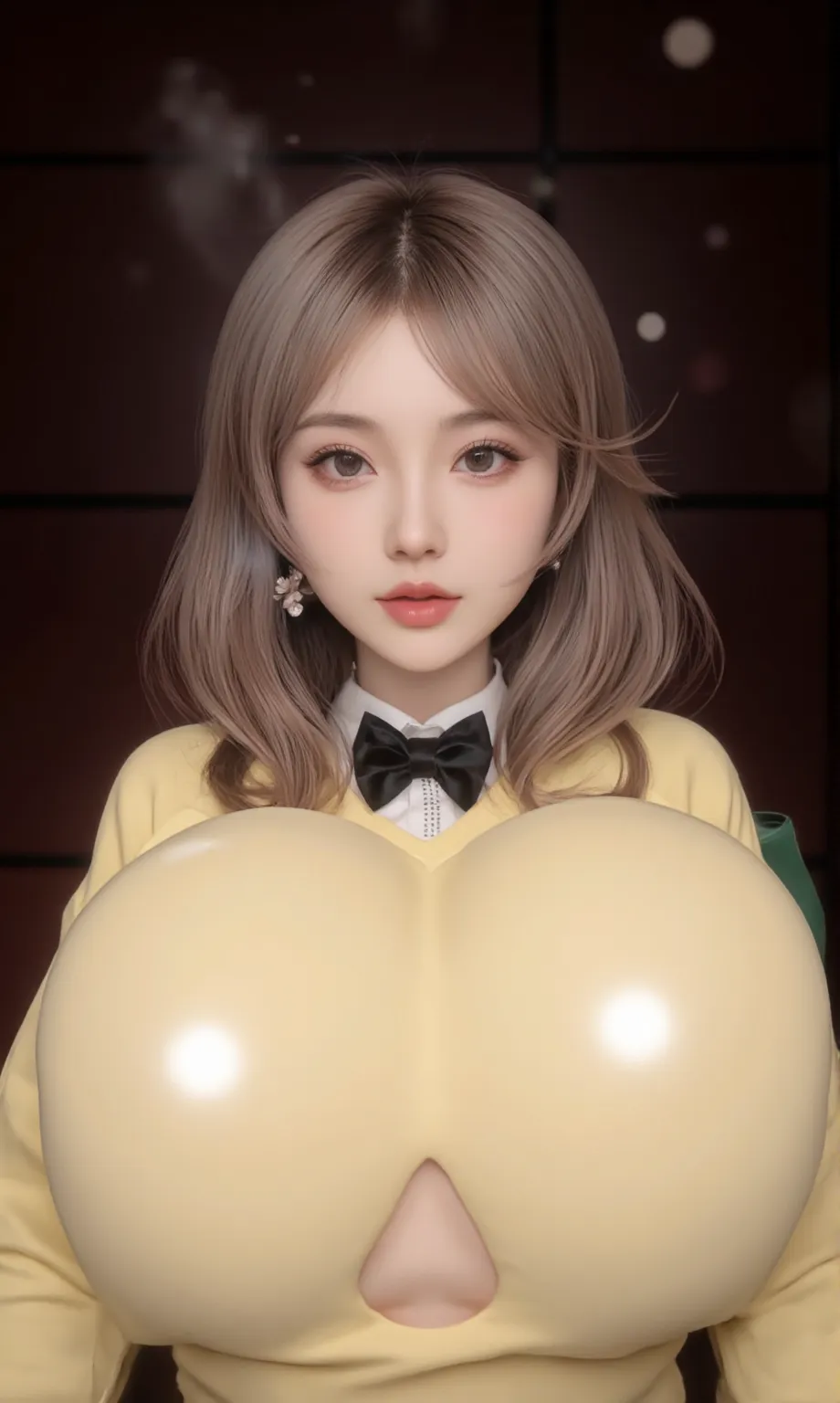 Boobjob with honey syrup