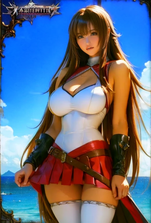 Asuna, Asuna_(star), (One girl,alone) ,Fantasy, High resolution, 19,  original, (Worn as a sheath on the waist:1.3), smile, (White Knight Wizard&#39;s Long Cape:1.55), short hair, Medium chest, View your viewers, bangs ,Fine hazel brown eyes, Beautiful background, ((Morning sun,Western-style private room)), Place your hand on your chest,(Brown Hair,Short Ponytail:1.5), (Platinum Knight Wizard Full Armor:1.55),short hair, Are standing,Straight, Couple,(whole body:1.1), White knee socks,(Couple:1.4),