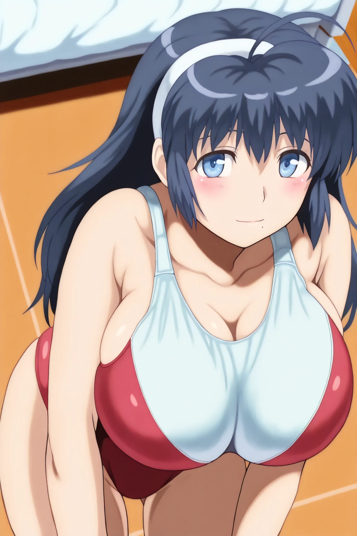 pov,(penis,1boy, breasts, paizuri,:1.5),((Blue hair,Orange Eyes,Twin tail,Huge breasts,tusk,azulejo_(gravity),two side up)), Anime cel drawing style, Best Quality, High resolution,Sexy,Erotic,(The bikini:1.3), ((toppless,Huge breasts:1.3)), ,(the beach:1.3), Cowboy Shot, blush, lightsmile, :o,(Mass sweat:1.4),(covering breasts with hands:1.3)