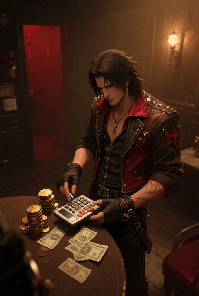 (best quality), (masterpiece), (realistic,) (photo-realistic), ultra-detailed,front,
1boy,on all fours,(looking at viewer),
<lora:SephirothFinalFantasy0:0.8> Sephiroth (Final Fantasy), Sephiroth, shoulder armor,
<lora:LowRa:0.6> dark theme,
indoor,in the casino,(slot machine:1.3),gambling,roulette,
shaded face, shocked,
professional lighting, photon mapping, physically-based rendering,