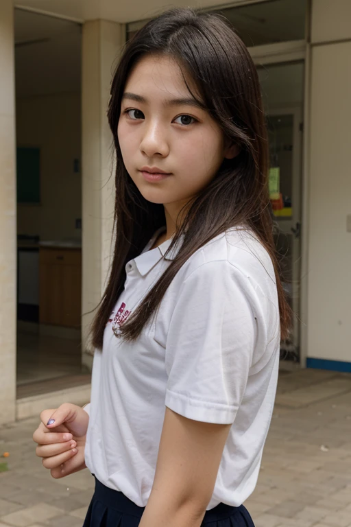 1woman,((1girl)),((16 years:1)), cowboy_shot,(from_front:1.5),Worm’s Eye View,squatting,hugging own legs, on lawn,10 generations, very young,Innocent beautiful girls, Idol faces, Delicate girls:1, (ankle socks:0.8),(tunic blouse:1.0), (ruffle top:1.0), (sweatshirt:1),(cardigan:1),sleeves past wrists, overly long sleevese, (denim_skirt:1.3),at the park,(knees_apart:0.8),(White_panties are visible:1.3),(seamless_panties:1), (Lame_panties:1), (Lace_Frill_pantie:1.1), masterpiece, highest quality, 8k,(Beautiful_Skins:1),Detailed face,Smooth Hairs, Glowing black eyes,sparkling eyes,Childish,RAW Photos, Professional Lighting, Film Grain, chromatic aberration,expressionless, (Small eyes and faces:1.0), (Bokeh:1.1),school bags