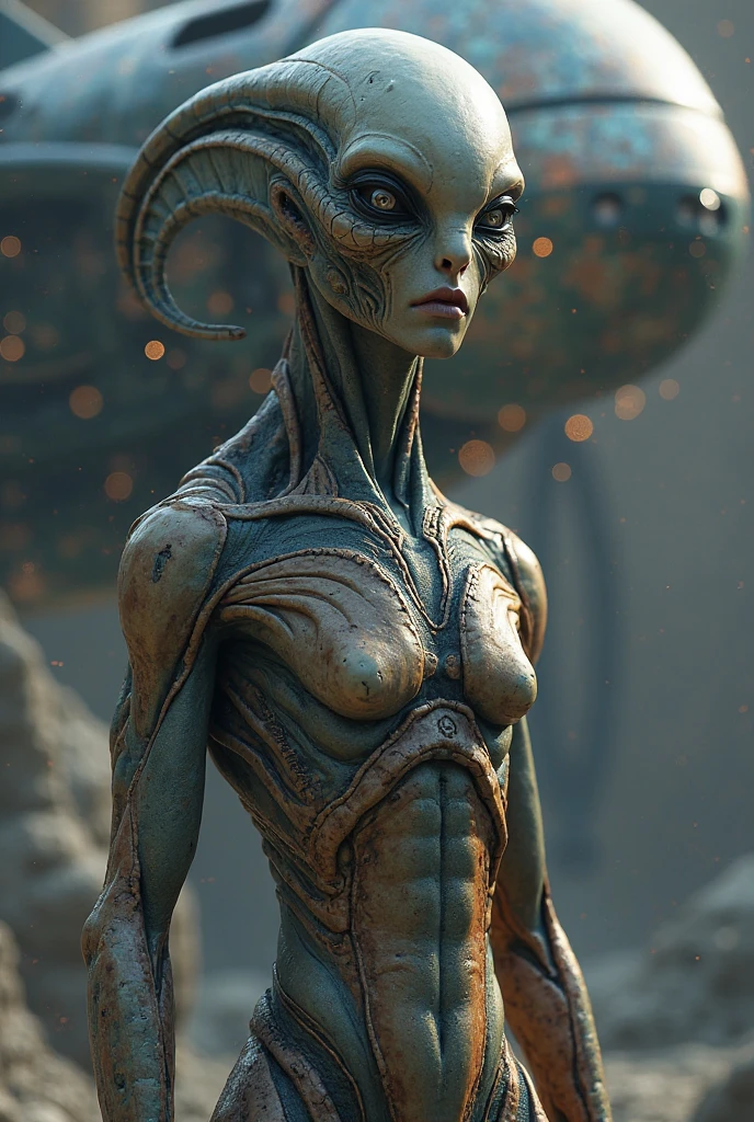 3 Nude alien girl sexy full body , lizard snake skin,3 fingers ,2 vagina 's, ALIEN!!! Ginger dark skin, oiled body, blessing body, round shaped small breasts, 8k ultra quality, Starfall, alien attack Alien on mars