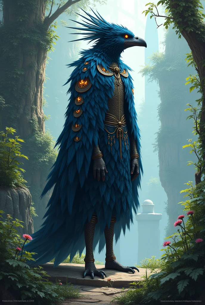 3D closeup of young handsome aristocrat - profile portrait with crown,Ram skull。Beautiful and complex Japanese crow, Fox mask and breadcrumbs Japanese kimono。a betta fish, jellyfish pheonix, Bio-luminescence, Plasma, icey, Eau, ventania, organism, Wu Ya and WLOP and works by Bippel and Greg Rutkovsky, creature00d, (Amber theme:0.7), mtu, mathematician,
