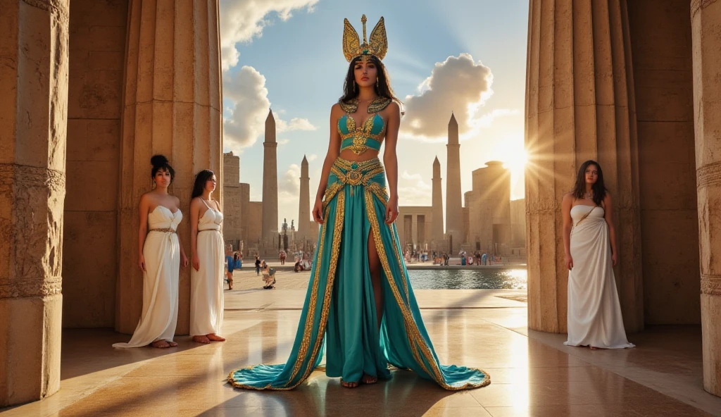 ((psychedelic)),(princess) with ((silk dress:1.3)) at sunset. in an Egyptian pose, to the exotic in the styles of Mia Khalifa. Visionary Vibrant Weirdpunk Luminous Ceremonial Fluid, sharp focus, studio shot, intricate details, highly detailed, magic mushrooms

