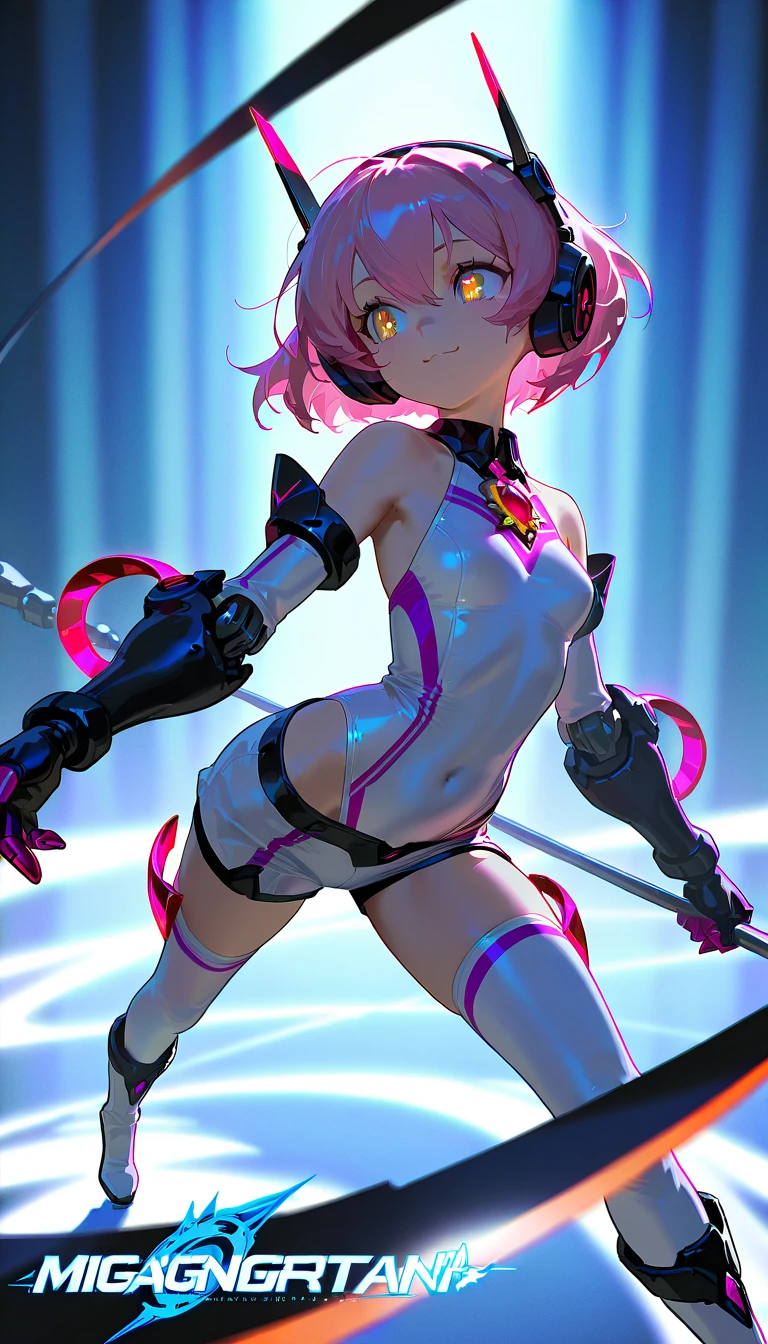 (((close up ass))), (I look up at the girls from the ground.)、(The girls who surrounded me and hugged me)、((A seductive wicked smile)), (Magic Warrior)、(FINAL FANTASY 6_Tina)、low length、(thin)、((5 years old girl))、(Transparent fair skin), (((child girl)))、Wavy、(Green Hair)、ponytail、Red scrunchie、((Forehead))、Big eyes、Grey Eyes、purple shoulder armor protector, (Red leotard)、(covered nipples), ((Angle from below1.5)), light pink tights、Covered navel、(Thighs), crotch、(Red Armor Boots)、(Angle from the bottom of the girl), ((Girl squeezes me with her crotch)), (at a research facility)、((Colorful balls of light appear all around))、((Cast magic on the penis))、(The whole body is enveloped in a pink aura.)、penis, eject cum, 
