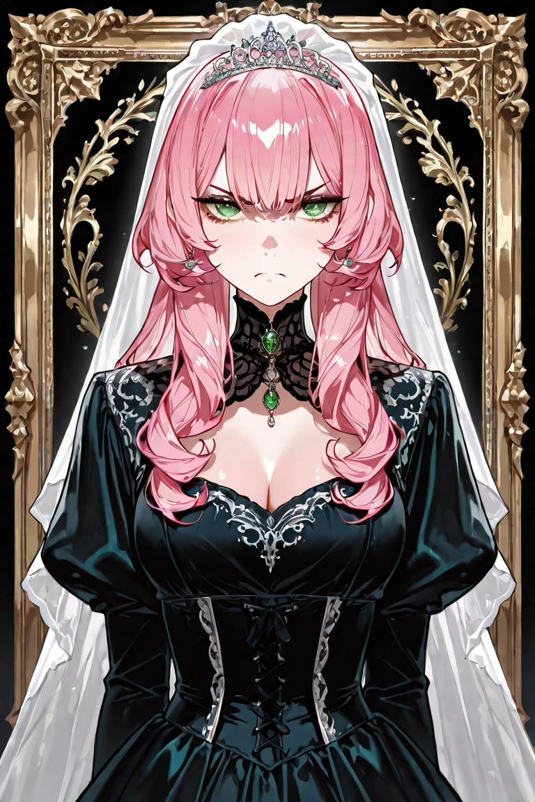pain、Pain、Hold your chest、Upper Body、Pink Hair、traveller