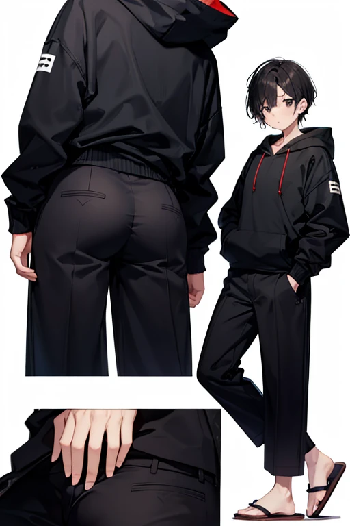Character Sheet, ハンサムなmale people. Perfect face, grey eyes.male people、 CharacterDesignSheet,full body Esbian, full of details, Front view of the body, Body Back View, Full body, Front and back view, Muscle Body. GenshinImpact. Hydrovision. Liyue, ((masutepiece, Highest Quality)), Detailed face, CharacterDesignSheet, full body Esbian, full of details, Front Body View, Rear Body View, Highly detailed, Depth,