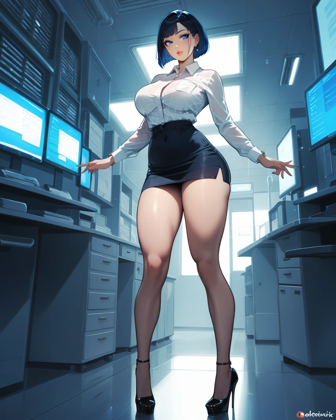 huge tit,high-heels,Long legs