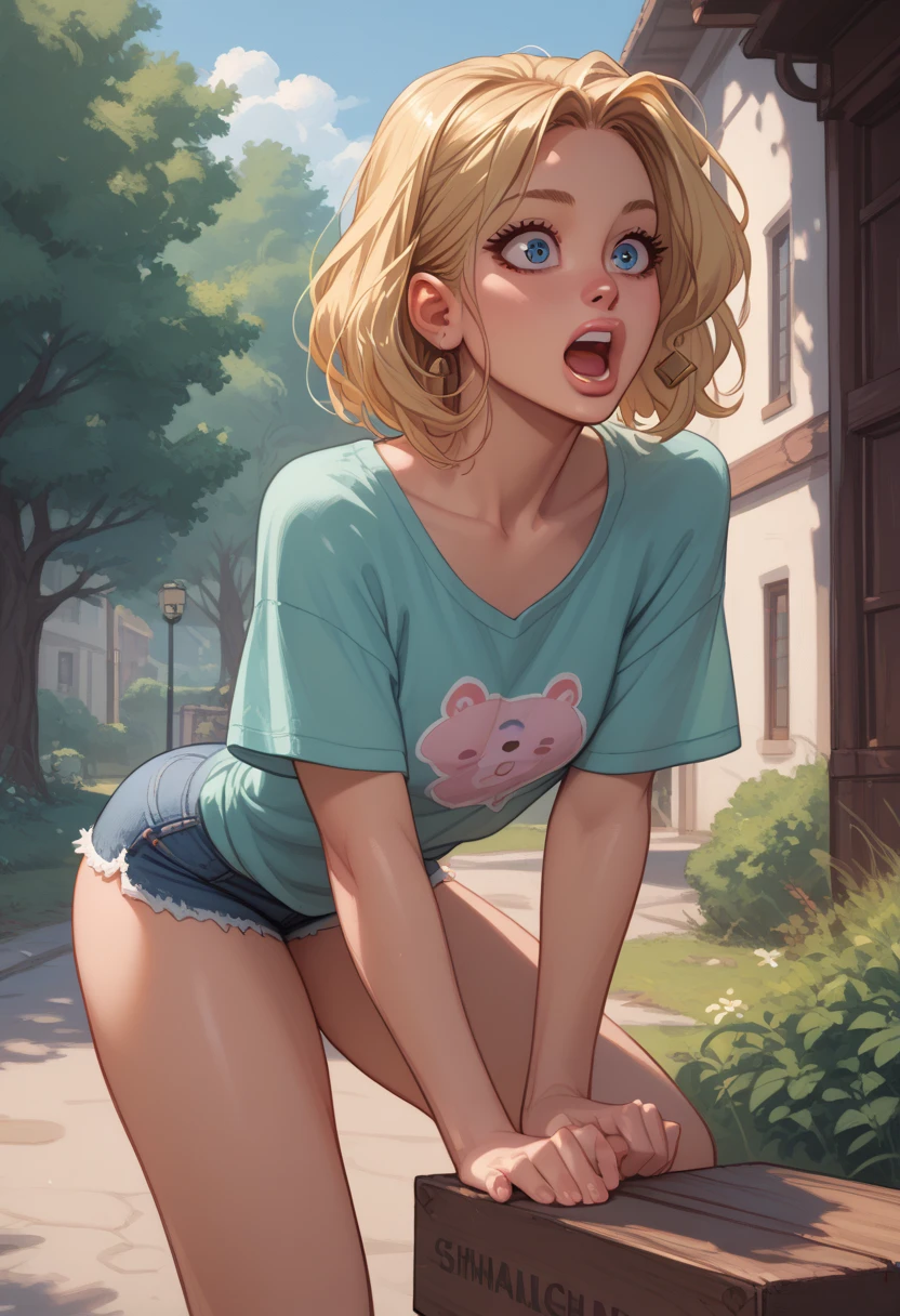 Blonde woman 40 years old sits on her knees and hugs a brown dog, perfect quality, Clear Focus (mess - home: 0.8), (masterpiece: 1.2) (realistic: 1.2) (Boke) (Best quality) (detailed skin: 1.3) (complex parts) (8K) (Eye Details) (sharp focus), (happy) whole body, clean background, composition in the background, 85MM SHOT