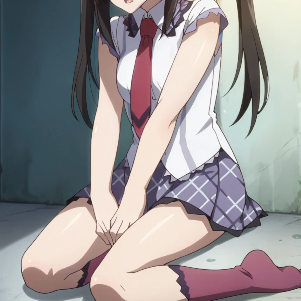 UHD, retina, masterpiece, ccurate, anatomically correct, textured skin, super detail, high details, high quality, award winning, best quality, highres, 1080P, HD, , (ayase aragaki:1.5),Sleeveless dress,Skirt Lift:1.3,In the process of having her panties removed:1.3,Squatting down, opening the vagina and sucking the semen out of it,topless:1.3,(((Penis insertion into vagina from outside:1.4))),