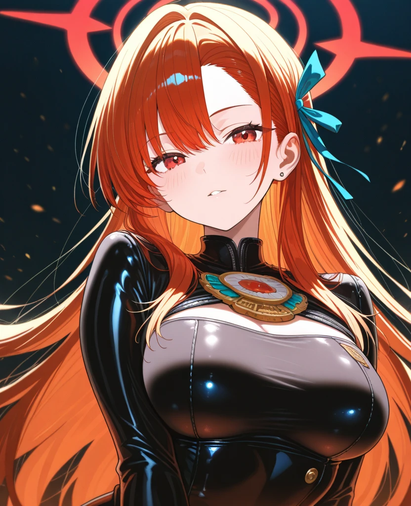 Close-up of woman with long hair, fluttering in the wind, orange flowing hair, gorgeous digital painting, gorgeous digital art, beautiful gorgeous digital art, orange glowing hair, glowing flowing hair, beautiful digital painting, glossy digital painting, beautiful digital artwork, flowing glowing hair, beautiful digital art, very beautiful digital art, stunning digital painting, beautiful digital illustration, luminism, closed aperture