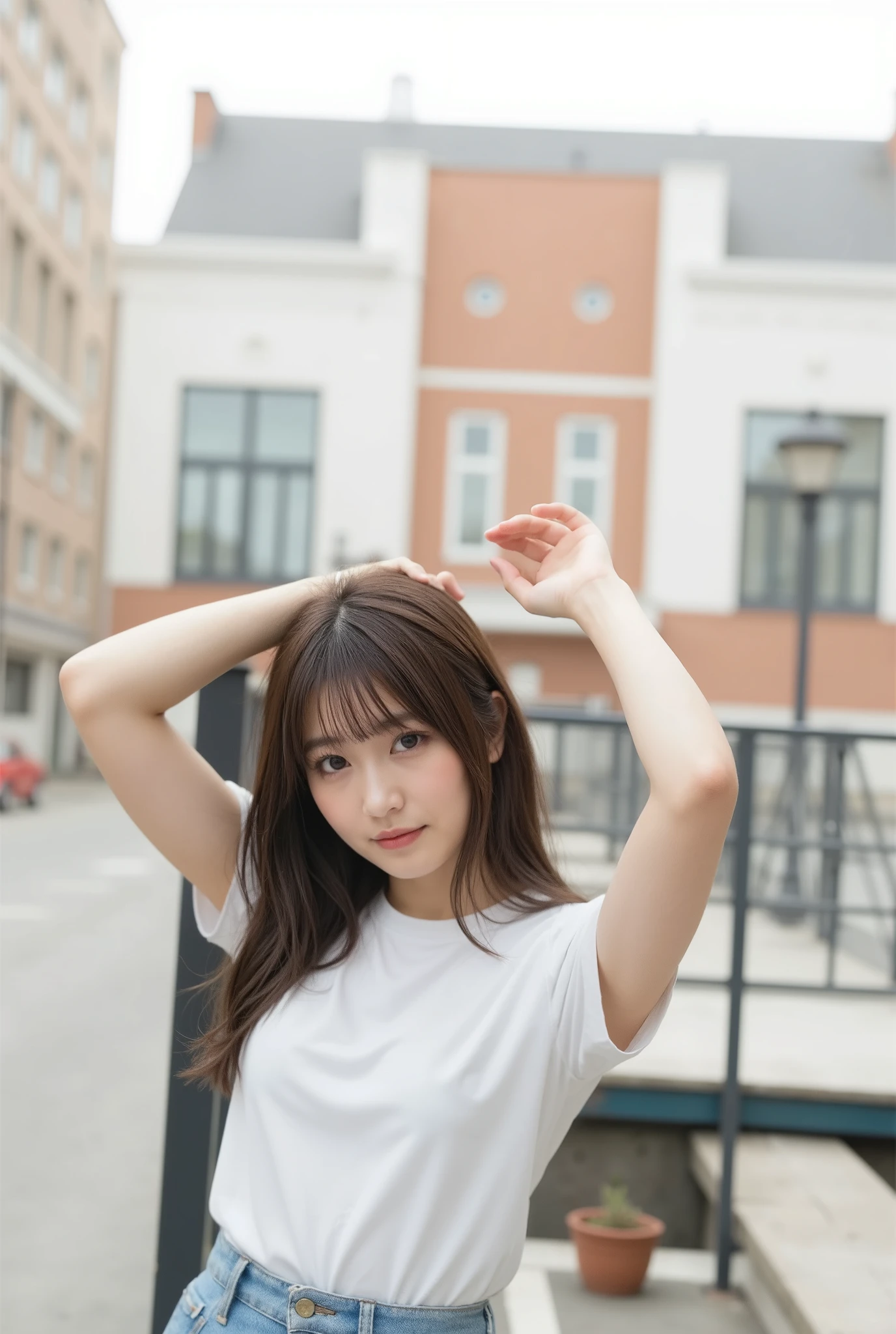 commemorative photo at a park where you can see the ocean、 in 8K,Best Quality:1.4, 超A high resolution:1.5, (photorealistic:1.4),masterpiece:1.2,(top-quality:1.4)、Raw photo、1a japanese girl、Cute、 (RAW Photo:1.2), (photorealistic:1.4), beautiful detailed girl surrounded by thugs, ((very well detailed eyes and face, beautifully detailed eyes, very detailed face、has a smiling face)), high resolution, very well detailed, Highest Quality, masterpiece,great, fine details, Highest Quality, 1 girl, ((dynamic pose)), ((miniskirt、pantyhose), (pantyhose and legs)), (Shy smile:1.5), Smooth skin、30-years old:1.5、Beautiful black eyes、natural skin textures:1.3, realistic eyes and face details、 (Brown medium hair),、middlebreasts、angle from below repeatedly calling Iku、Summer Day、 beautiful feet、A date with her、miniskirt、full body shot,best smiles