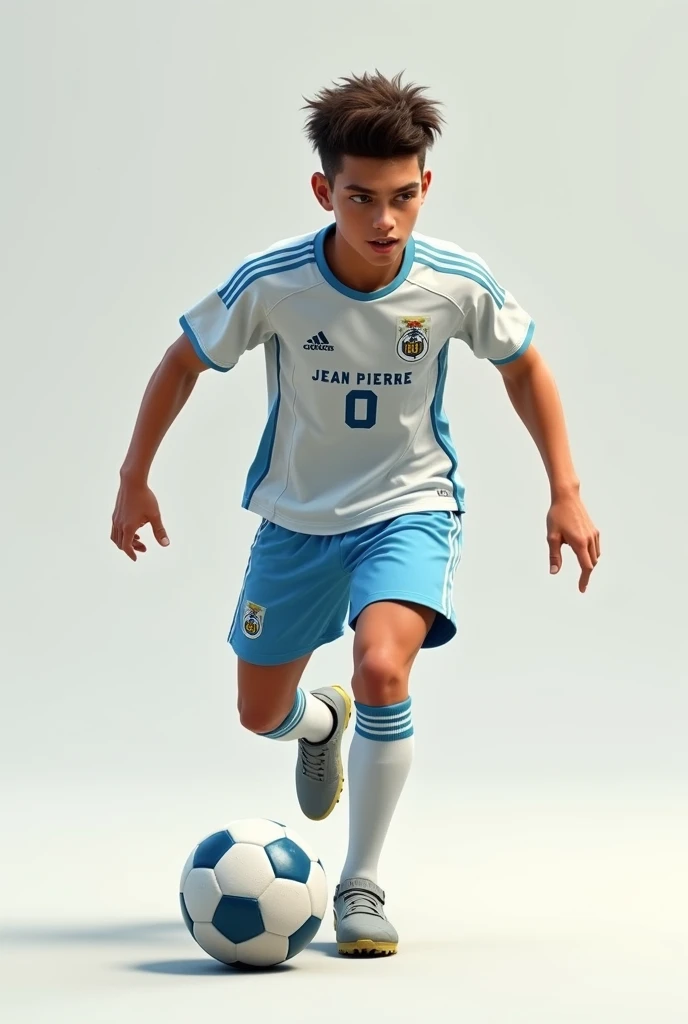 Photo a young boy with a ballon de foot