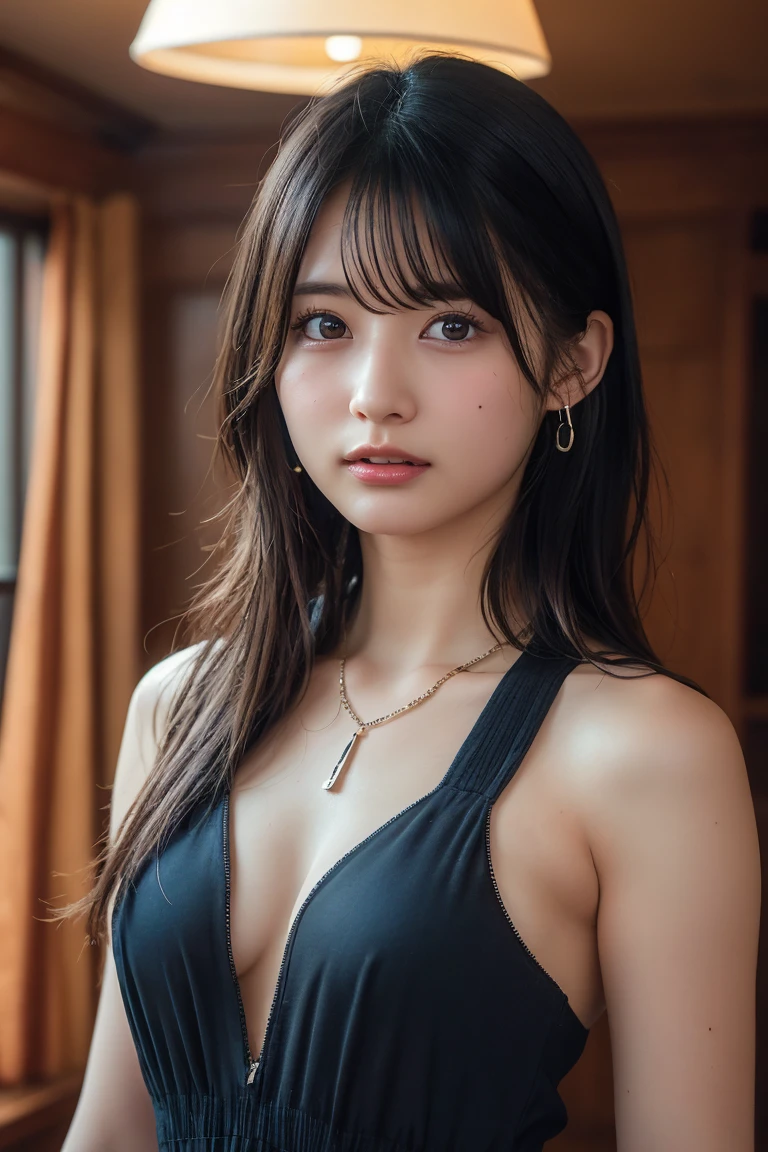 (table top, highest quality、high detail:1.4、very attractive beauty、Adds intense highlights to the eyes、look closely at the camera:1.4、Beautiful woman full of charm、ideal body proportions、perfect anatomy、brunette short bob hair、shiny hair、bangs:2、光沢のあるbangs:2、lip gloss),1 girl, Report, light brown shiny hair, scarf,realistic, looking at the viewer、Please tilt your head slightly, bright colored crystal light blue eyes, short and shiny hair、 chest中央に穴の開いた白いタートルネックの衣装,chestの真ん中に丸い穴のあるセクシーな白いタートルネック ニット セーター、 lips, lip gloss, Upper body、Big eyes、eyelash、face is a little red、embarrassing)、((italian road in winter))、((short hair with Big eyess、Give students very powerful highlights、{Huge|big|Hugeな|mega} chest:2、very bigger chest:2、look at the audience、very beautiful beauty、please show me your ears、long neck、smile a little、beautiful teeth、open your mouth and smile、heart shaped eyes))、28 years old、very cute super model、portrait:2、close up face:2