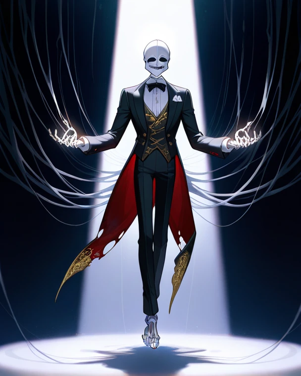 ((best quality)) , ((masterpiece)) , (detailed),Illustration of a Hearthstone card game character, a lizard in a white suit with a red mohawk dancing on a golden dance floor, with yellow lights and green decorations in the background, in the style of a cartoon.Horror-themed , Eerie, unsettling, dark, spooky, suspenseful, grim, highly detailed