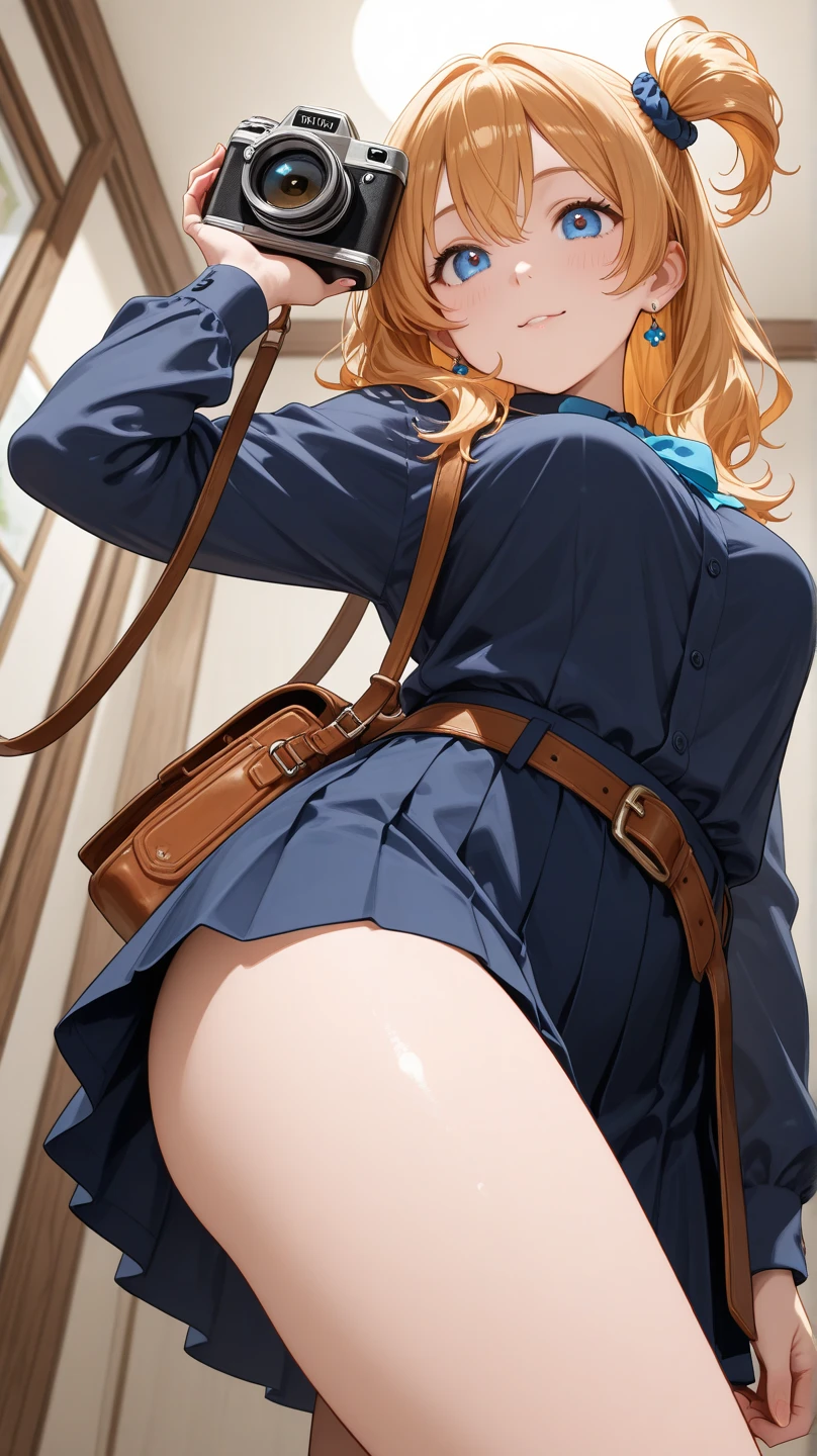 masterpiece, best quality, ultra-detailed, glistening shiny, glowing light, ray tracing, HDR, deph of field, (perfect face, detailed face, detailed eyes,perfect hands,perfect fingers),(medium boobs:1.2),8k,HD,ultra realistic face,ray tracing,perfect lighting,best quality, ultra-detailed, shiny eyes, (looking at viewer,open mouth smile:1.1), ((1girl)), (mature female:1.4),cowboy shot,thicc,(ass, from behind, ass focus,bent foward),
((heterochromia)):1.6,(((right_eye(orange):1.4,left_eye(blue):1.4))):1.9,(twintails),streaked_hair,((orange gradient hair)),multicolored eyes, gradient eyes, (glowing eyes:1.5), mascara, (fashion make up), parted lips,blush,school uniform, skirt, coat, beret, scarf, skirt lift by wind,panties,cameltoe,all fours,
((park, fountain, leaves in the air, wall, autumn, trees)),(complex background, many elements in the background:1.2),((super detailed background)), dynamic poses, ((8k wallpaper))