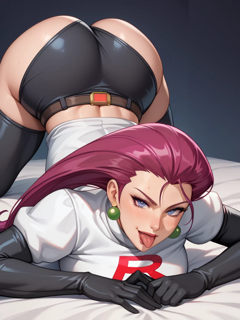 masterpiece, best quality, 1girl, dawn \(pokemon\), team rocket uniform, white jacket, cropped jacket, underboobs, white skirt, white headwear, panties aside, beanie, black gloves, elbow gloves, bare legs, confused, squatting, hands on knees, indoors, dutch angle, no bra, viewed from below, cameltoe BREAK 1man, penis, interracial, sex from behind, squatting cowgirl, (vaginal sex:1.5), (deep penetration:1.5).