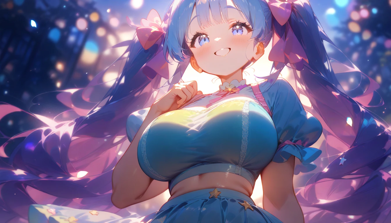 (high quality, 8k, 4k, high contrast, masterpiece:1.2, best quality, best aesthetics), (dynamic angle), Super detailed, fantasy:1.2, (Candy Land), beautiful appearance, pop art, Candy Castle, candy, colorful, big, Comic style, bright colors, pastel colour, playful expression, City of sweets, pinup style, bubblegum pink, ((It's filled with lots of candy)), pop art スタイル, Whimsical, interesting, Bright style,