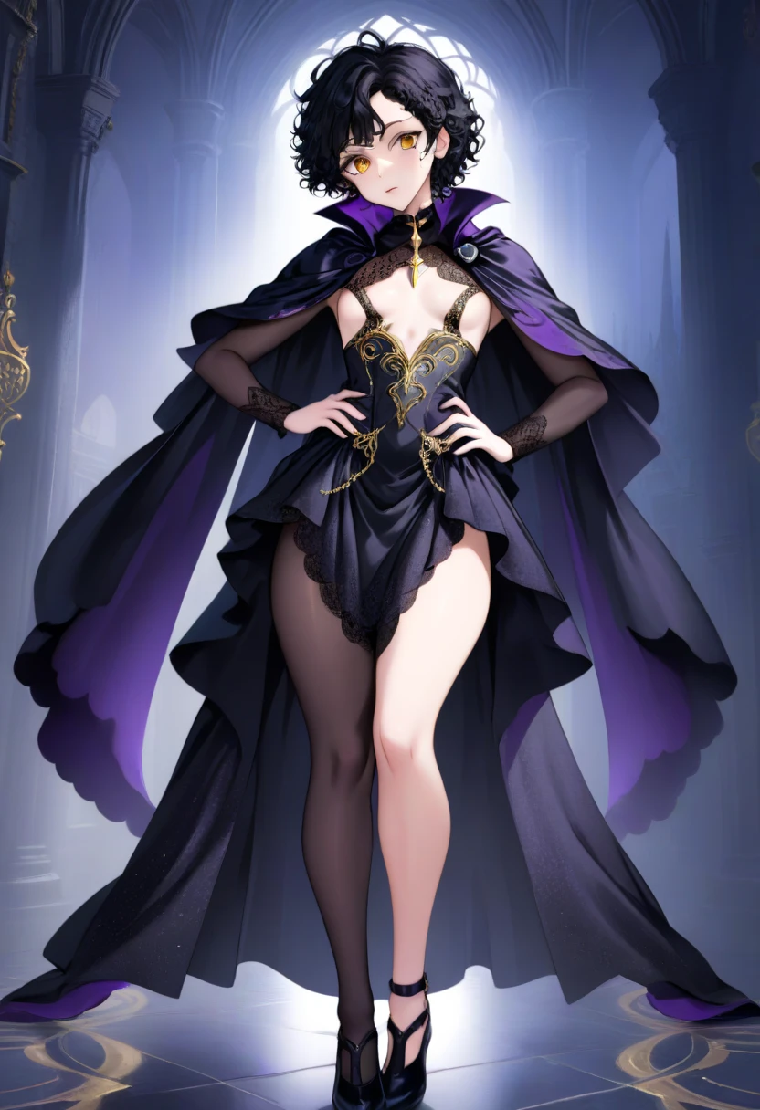 1girl, black hair, messy hair, high ponytail, hair over one eye, violet eyes, (freckles:1.2), (body freckles:1.2), coy smile, cross necklace, medium breasts, sexy hips,
evening gown, intricate detail, dress, strapless dress, bare shoulders, open toe heels, sheer stockings,
<lora:bodypaint:1> bodypaint, see-through,