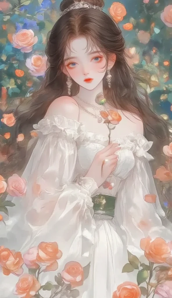 ,(Masterpiece:1.2, high quality), (pixiv:1.4), A vibrant digital painting of a young woman with colorful braids, wearing oversized headphones, standing against a graffiti wall, A dreamy illustration of a girl with long, wavy black hair, wearing a celestial-themed gown, gazing at a starry night sky, , masterpiece, highres, sonicedges_rias_gremory, ((wedding dress, church, bridal veil, wedding, bouquet))
