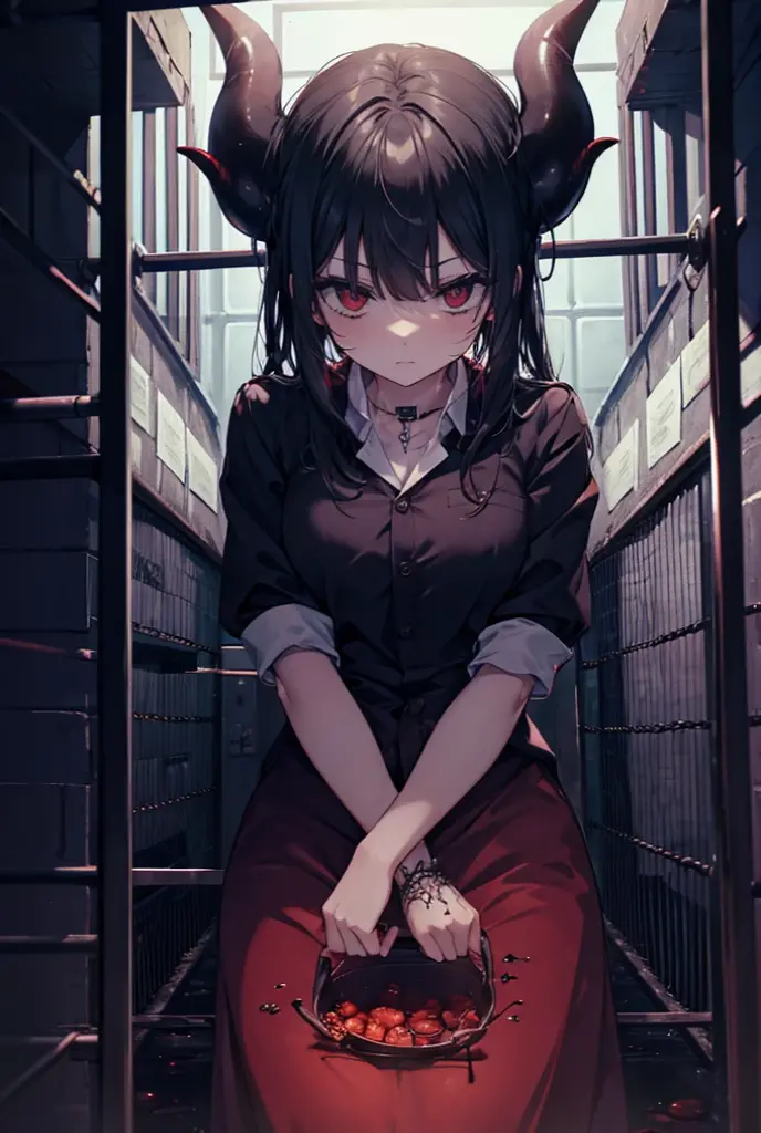Rituals, (devil), woman, dark, (((prison))), adult, satan
