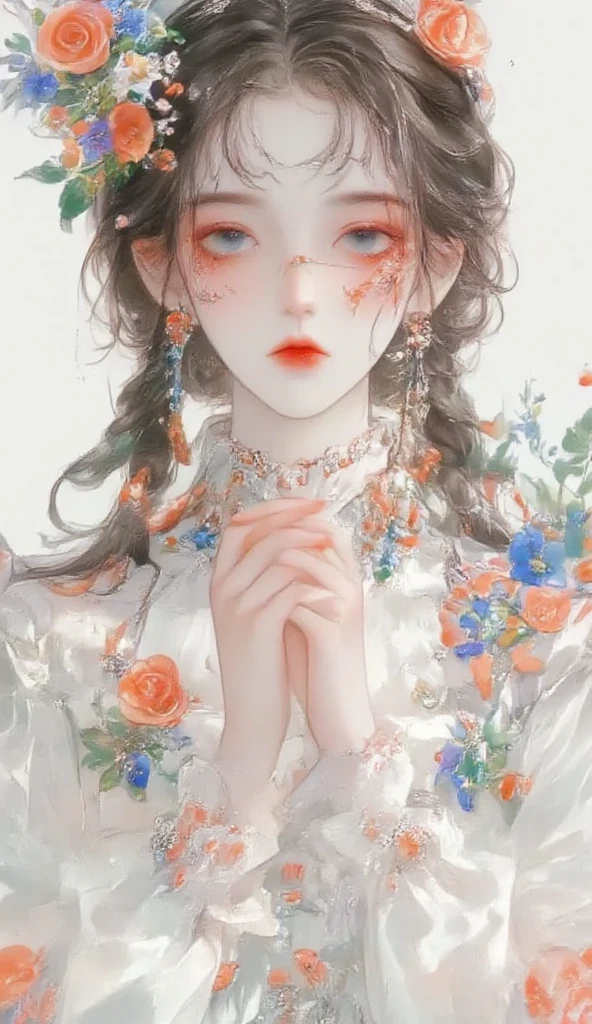 ,(Masterpiece:1.2, high quality), (pixiv:1.4), A vibrant digital painting of a young woman with colorful braids, wearing oversized headphones, standing against a graffiti wall, A dreamy illustration of a girl with long, wavy black hair, wearing a celestial-themed gown, gazing at a starry night sky, , masterpiece, highres, sonicedges_rias_gremory, ((wedding dress, church, bridal veil, wedding, bouquet))
