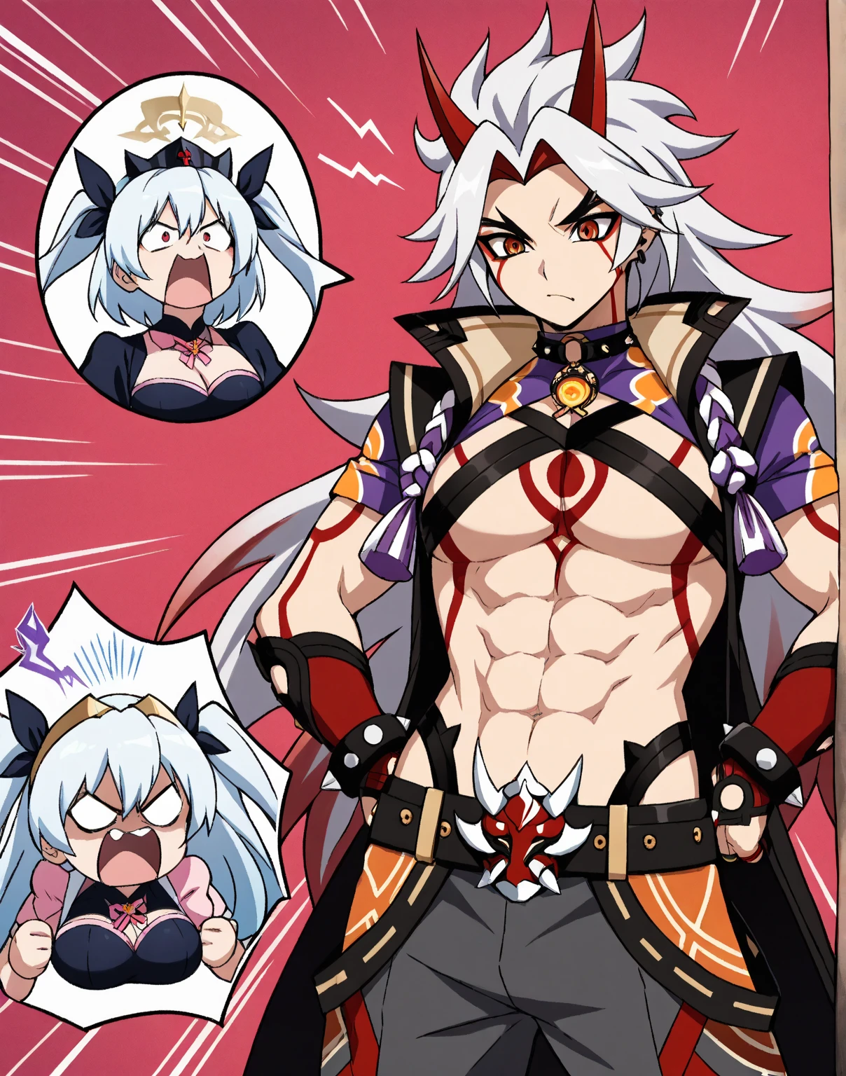 Highest quality、Sexy Baby Lizardman、Skimpy、Pink eyes without highlights、Lizard head、Red skin、Shota、maleの子、male、Sweat、Embarrassing、Gay、Sex Black Mass、cute、Knee-high socks、frilled choker、Obscene language、Showing tongue、toplesagazine cover style illustration、Get a tip、Body Jewel、Wear a belly button style hooded robe、Light blue thong panties、Transparent fabric、Sticky white mucus pours down from above、Blushing cheeks and opening your mouth wide、Begging for a hug、Face down on the bed、Rosary、Erotic massage by a powerful devil、Group shot