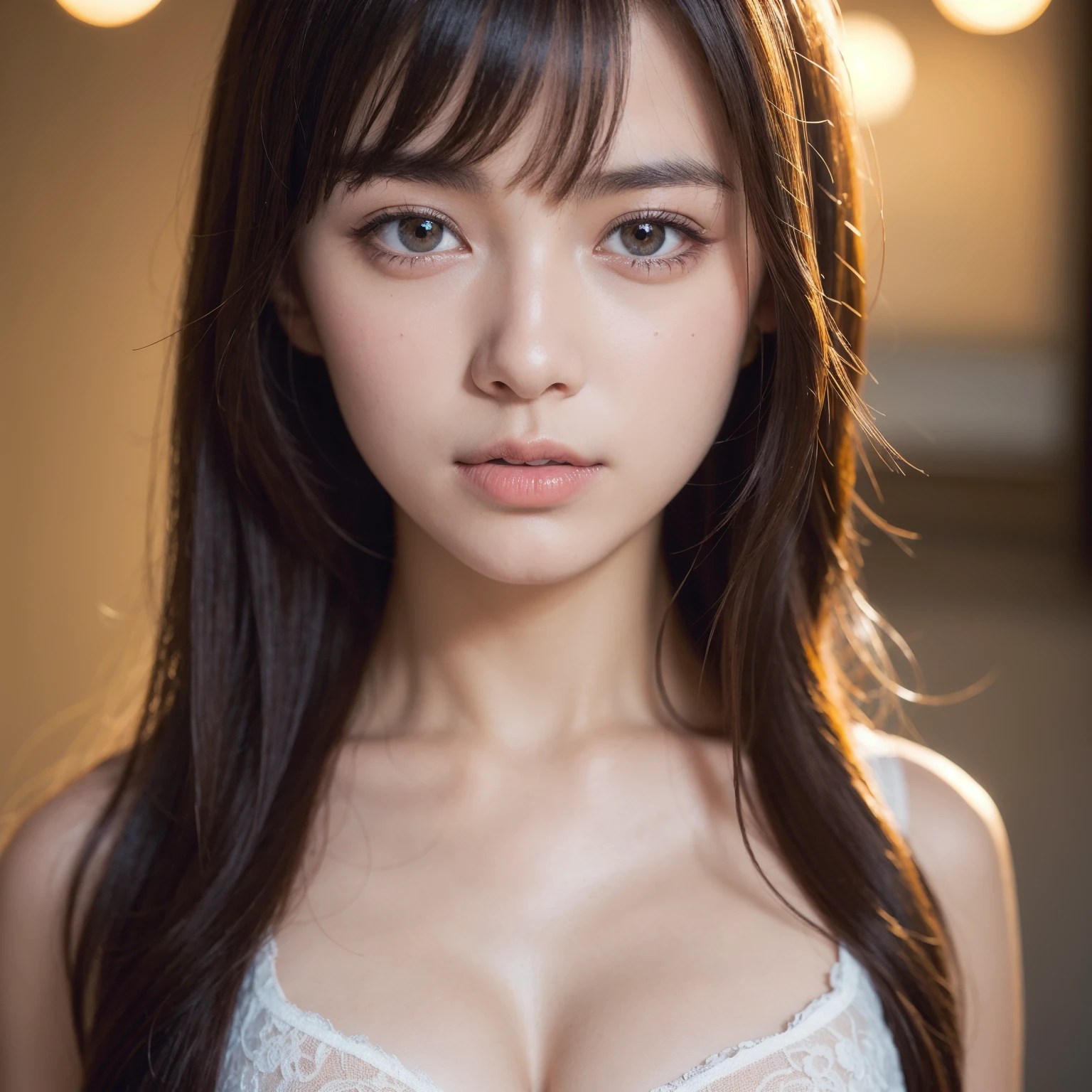 best quality, face focus, soft light, ultra high res, (photorealistic:1.4), RAW photo,
1japanese girl, solo, cute, (pupil, lights in the eyes), detailed beautiful face, (small chest),(high resolution detail of human skin texture),
(long hair),
indoor,
Damask Shirt Dress,
(portrait)