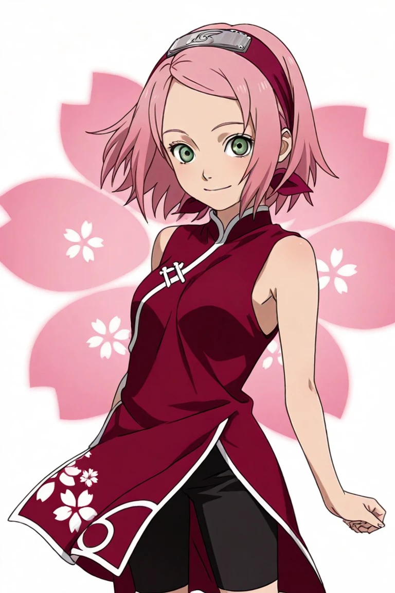 Sakura Haruno, pink hair, green eyes