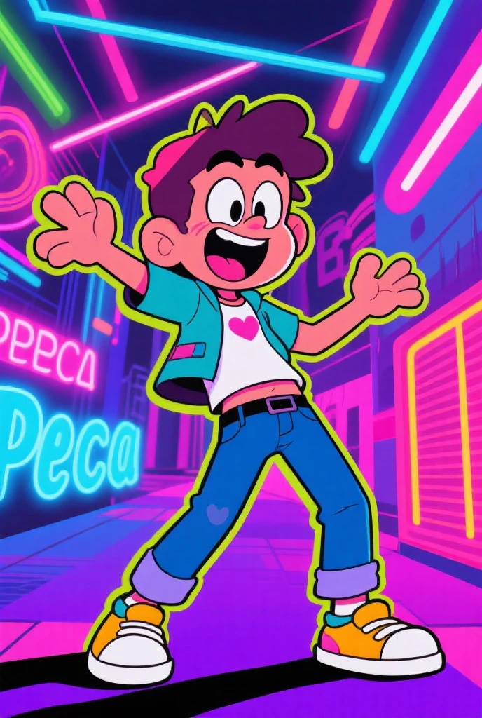 score_9, score_8_up, score_7_up source_toon, 1 boy, young boy, sexy boy, rapper, rap, Dj, bulge, big bulge, erótic, toon, cartoon effects.